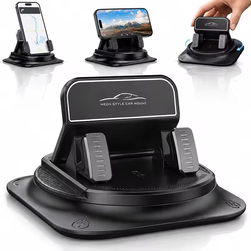 Phone Accessories Holder Car - 360 ° Universal-Auto-Handyhalterung mit Anti-Rutsch-Silikon für