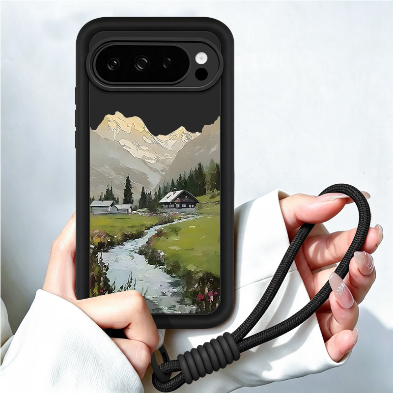 Google Pixel 9 Pro - Handyhülle mit Landschaftsmuster für Google Pixel
