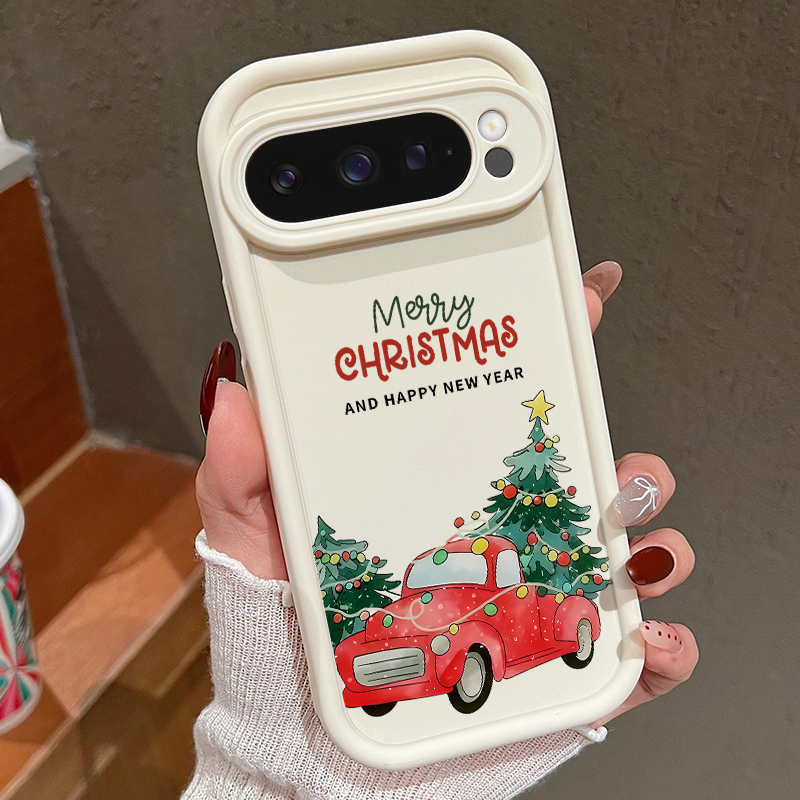 Google Pixel 9 Pro - Weihnachtsbaum-Muster TPU Handyhülle für Google Pixel