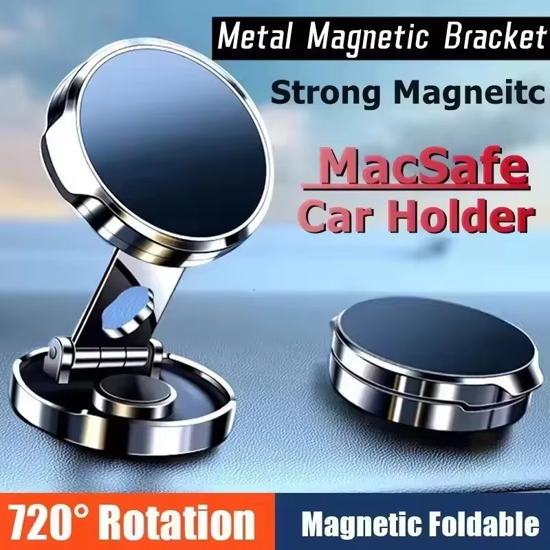 Phone Accessories Holder Car - Runder Klappbarer Magnetischer Autohalter 360 Grad